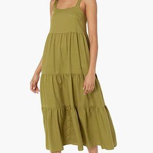 The Drop Women's Britt Tiered Maxi Tent Dress Sz Small